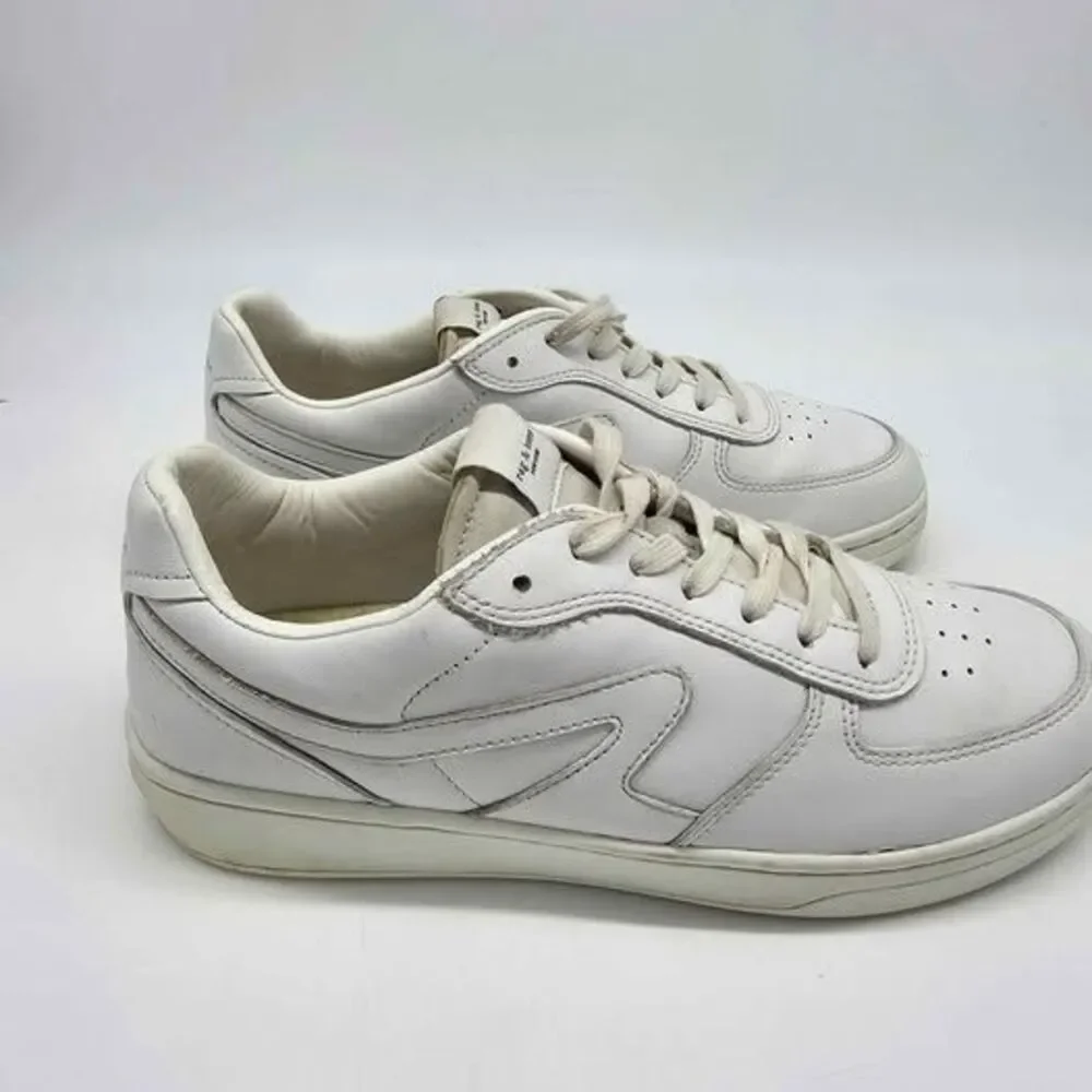 Rag & Bone Retro Court Sneakers Mens 7 Womens 10 White Leather Low Top EU 40